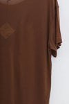 BASERANGE Classic Bamboo Fiber Bamboo Cotton Loose T-shirt Series Collection Round Neck Bottoming Shirt France BAS-TOLO-BL-000-OCULAR
